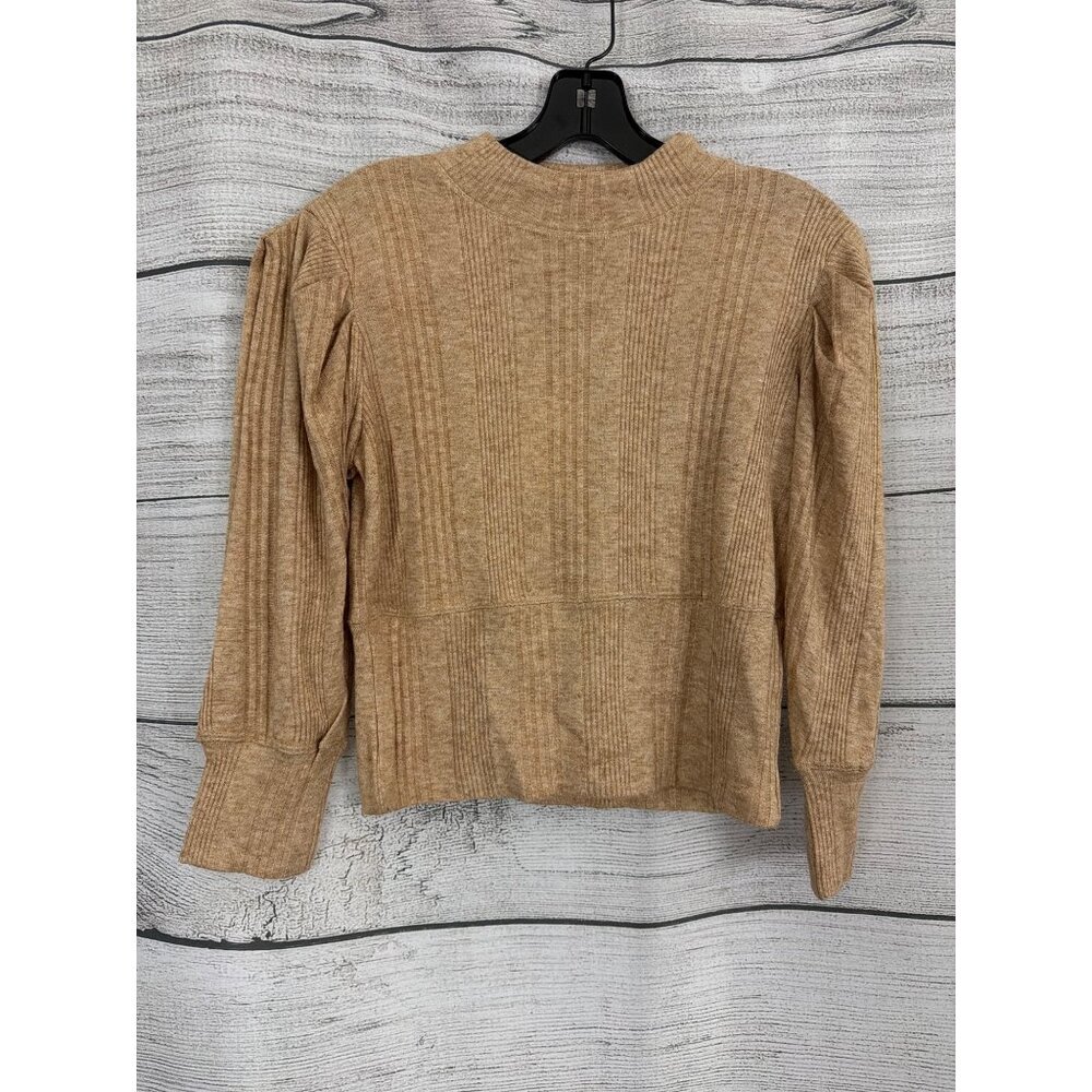NWT Band Of The Free Camel Ribbed Long Sleeve Sweater Size M